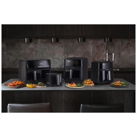 HAF2700DCD Doppia 11 L Indipendente 2700 W Friggitrice ad aria calda Nero - Foto 2