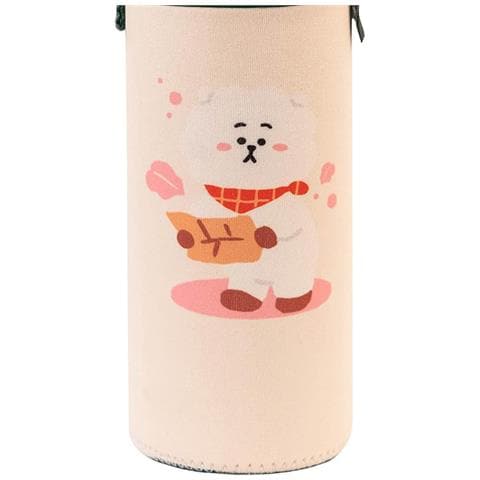 Borraccia In Vetro Riutilizzabile Da 500 Ml Con Motivo Rj E Custodia, Blanc / Vert - Foto 5