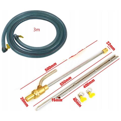 Set Di Idrosabbiatura Compatibile Con Idropulitrice Kärcher K5-k7 - Pressione 250 Bar, Tubo 3 M | Rimozione Ruggine E Vernici, Pulizia Pietre - Foto 4