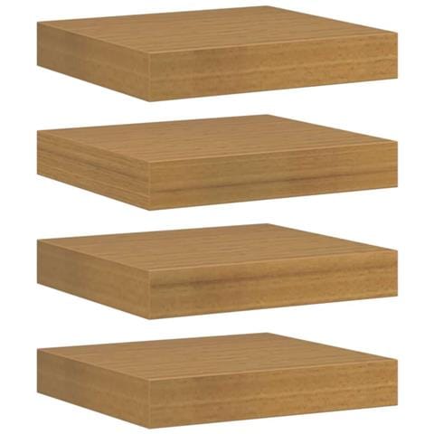 Scaffale da parete 4 pcs Beige 23 x 23,5 x 4 cm - Foto 1