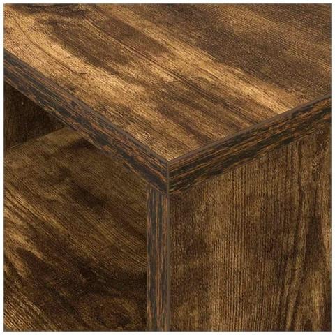Tavolino 2 pcs Rovere fumé 30,5 x 30 x 45 cm Legno multistrato - Foto 9