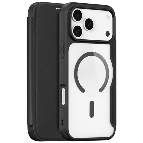 Cover con Tapa per iPhone 17 Pro - Pelle /PU, Nero, MagSafe - Foto 1