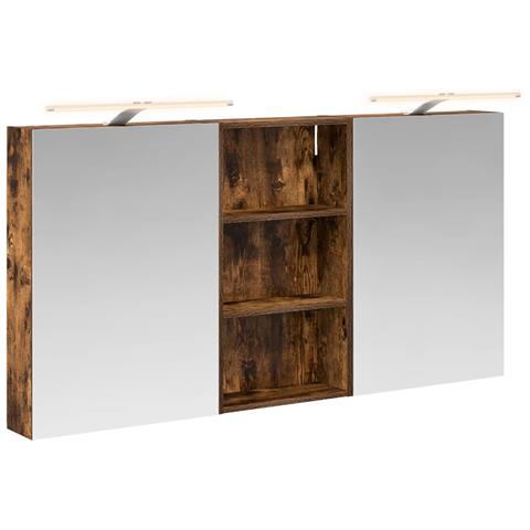 Set di Armadi da Bagno con lo scaffale 3 pcs 140 x 14,5 x 70 cm - Foto 1