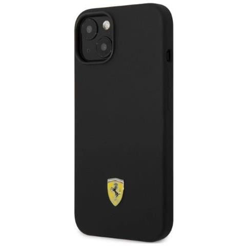 Ferrari Fehmsip14mbk Iphone 14 Plus 6.7 Nero /nero Custodia Silicone Logo Metallico Magsafe - Foto 1