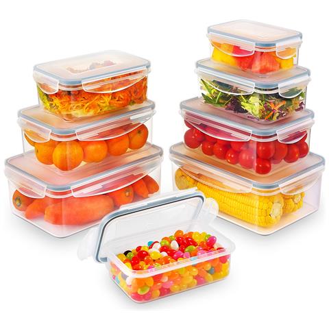 Contenitori alimentari MB-04-8PCS. 16 pezzi. 8 contenitori. 11 L - Foto 1