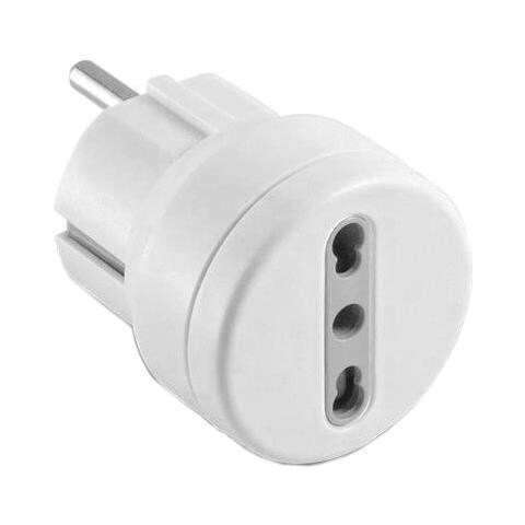 Adattatore Presa Italiana / Schuko Bianco - Foto 2