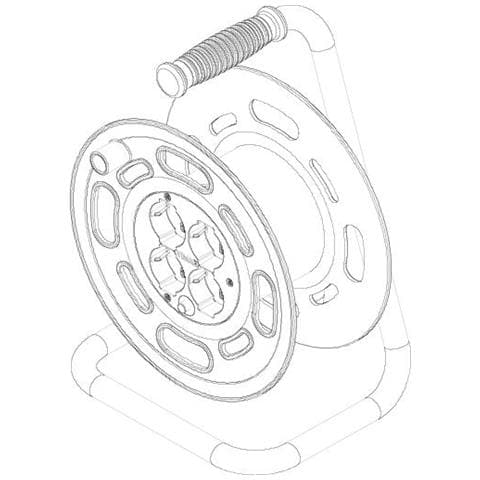 Avvolgicavo 16A 4 Uscite Universali 30 Metri - Foto 4