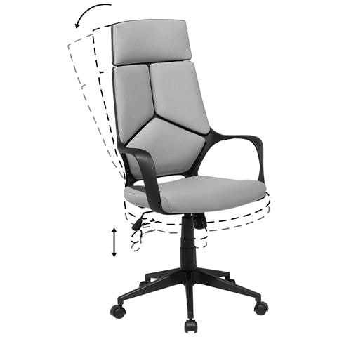 Sedia Da Ufficio Con Altezza Regolabile Nero / grigia Delight - Foto 34