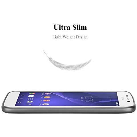 Custodia Compatibile Con Sony Xperia M2 / M2 Aqua In Grigio Metallico - Coperchio Protettivo In Silicone Tpu Flessibile - Foto 2
