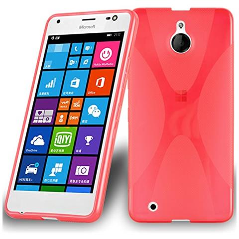 Custodia Compatibile Con Nokia Lumia 850 In Rosso Cremisi - Coperchio Protettivo In Silicone Tpu Flessibile - Foto 1