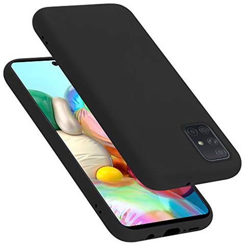 Custodia Compatibile Con Samsung Galaxy A51 In Liquid Nero - Coperchio Protettivo In Silicone Tpu Flessibile - Foto 1