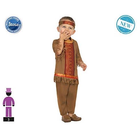 -61322 -61322 - Costume Dà Indiano, Ragazzo, 61322, Colore: Marrone, 24 Mesi - Foto 1
