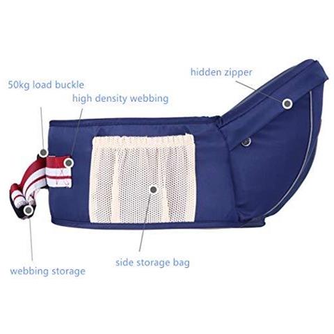 Seggiolino Da Anca Hipseat Ergonomico Marsupio Mezzo Sgabello Sedile Per Il Trasporto Del Bambino I Pi Piccoli Il Peso Leggero E Del Lavoro Risparmio-blue - Foto 2