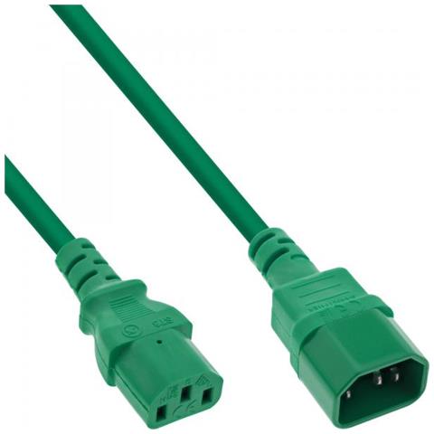 Prolunga Per Apparecchio Freddo - Da C13 A C14 - Verde - 1,5 M - Foto 1