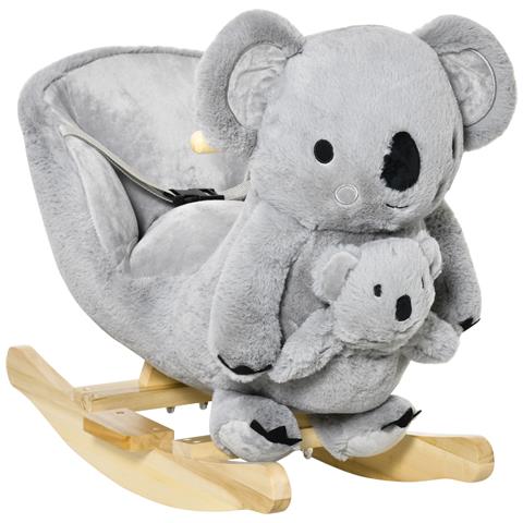 Dondolo Koala Per Bambini 18-36 Mesi - Grigio - Foto 1