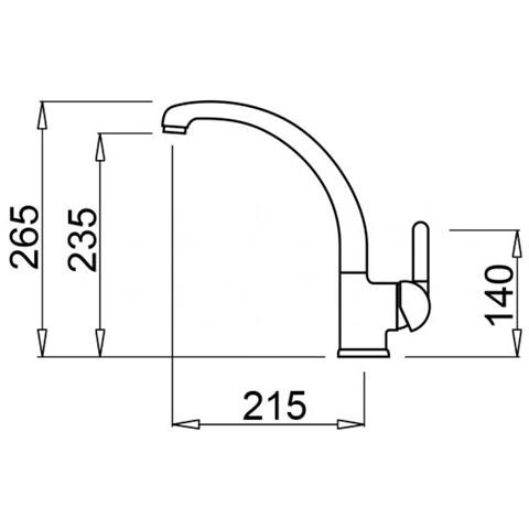 Miscelatore Monocomando MMKPO79 Dimensioni 205 x 290 mm Colore Alluminio - Foto 2