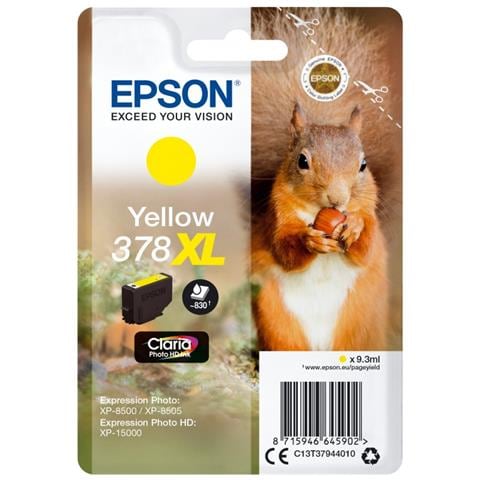 378XL 9.3ml 830pagine Giallo cartuccia d'inchiostro - Foto 1