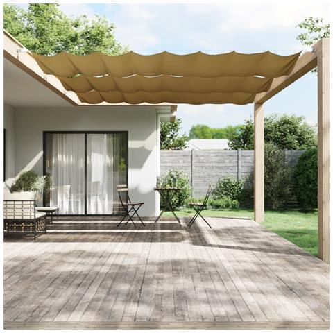 Paravento Verticale Beige 140x1000 Cm In Tessuto Oxford - Foto 6