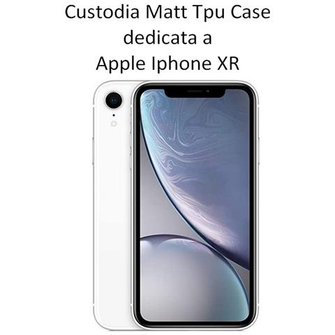 Matt Custodia Tpu Silicone Cover Case Per Apple Iphone Xr Black - Foto 2