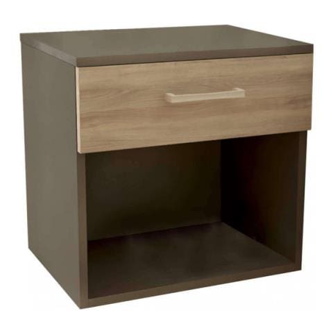 Comodino Nightstand Grigio E Olmo - Foto 1