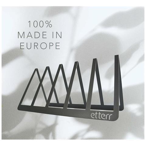 Espositore Da Bancone Dischi In Vinile Bianco Nero Acciaio Al Carbonio 30 X 15 X 15 Cm (2 Unità) - Foto 2