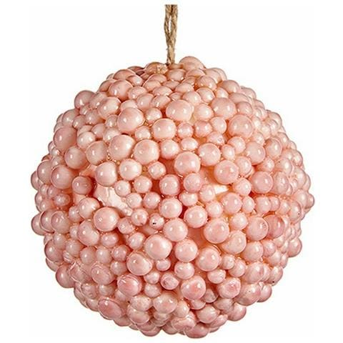 Palla Di Natale Rosa Plastica 8 X 8 X 8 Cm (24 Unità) - Foto 2