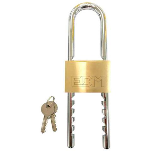 Lucchetto Con Chiave Edm Regolabile Ottone Arco (6-16 Cm) - Foto 1