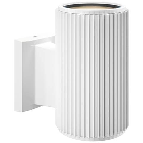 Lampada Da Parete Moderna Da Esterno Metallo Bianco Luce1e27 60w Ip54 - Foto 1