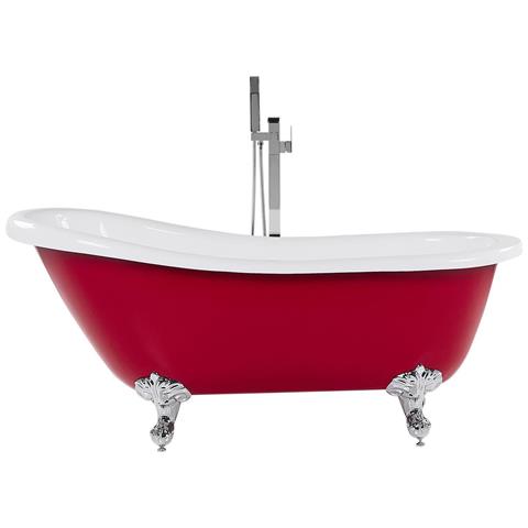 Vasca Da Bagno Freestanding Cayman 153 X 77 Cm Rosso - Foto 2