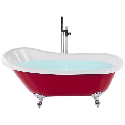 Vasca Da Bagno Freestanding Cayman 153 X 77 Cm Rosso - Foto 8