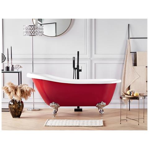 Vasca Da Bagno Freestanding Cayman 153 X 77 Cm Rosso - Foto 1