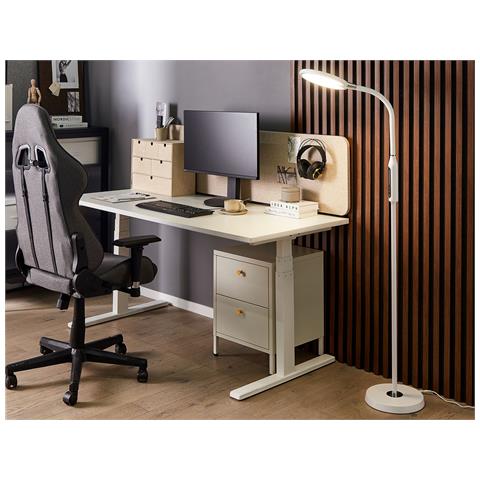 Lampada Da Terra A Led Cassiopeia Con Dimmer Metallo Bianco - Foto 1