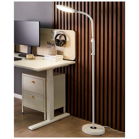 Lampada Da Terra A Led Cassiopeia Con Dimmer Metallo Bianco - Foto 6
