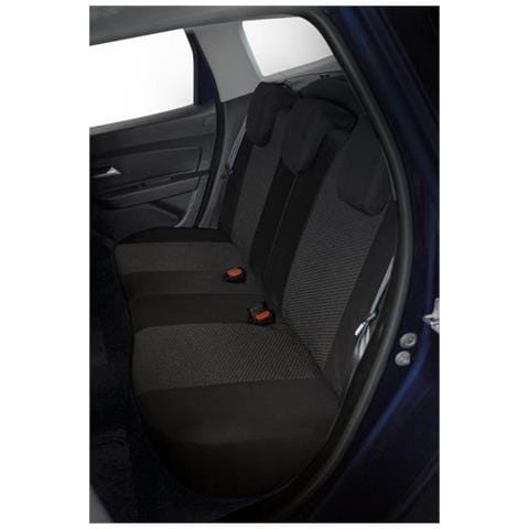 Serie Completa Coprisedili Fast&smart Tg. Speciale Tess. Misto Cotone Antracite /nero - Foto 3