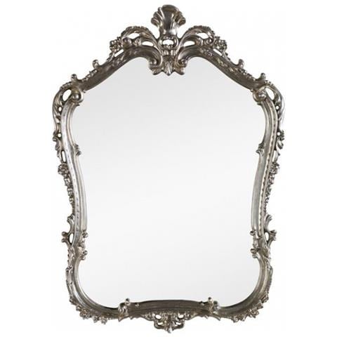 Specchiera In Foglia Argento Sagomata Misura : L. 58 X H. 85 X P. 4 - Foto 1