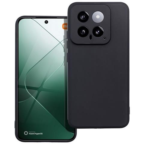 Custodia Tpu Silicone Cover Case Per Xiaomi 14 Pro Black - Foto 1