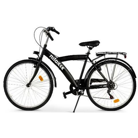 Bici Muscolare Bicicletta Da Città Acciaio Nero - Foto 1