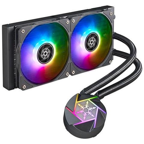 Vida 240 Slim Case Per Computer Kit Di Raffreddamento A Liquido 12 Cm Nero - Foto 1