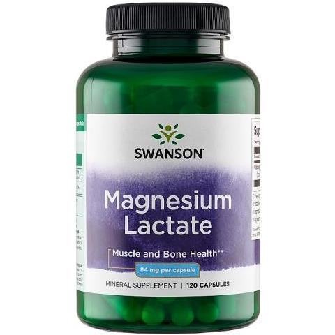 Magnesio Lattato 84 Mg 120 Capsule Swanson Health Products - Foto 1