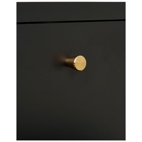 Comodino Dalby - Nero - Metallo - 40x40x60 Cm - Foto 4