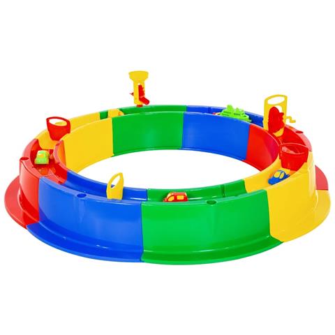 Set Sabbiera Rotonda 8pz con Canale d'Acqua 136 cm PP - Foto 2