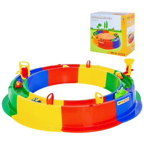 Set Sabbiera Rotonda 8pz con Canale d'Acqua 136 cm PP - Foto 1