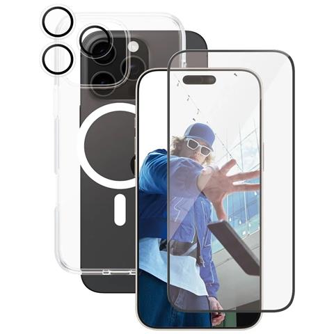 Pacchetto Di Protezione Per Apple Iphone 16 Pro Max Flagship Series 3-in-1, Trasparente - Foto 1