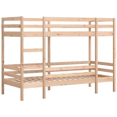 Letto A Castello Senza Materasso 90x190 Cm Legno Di Pino - Foto 3