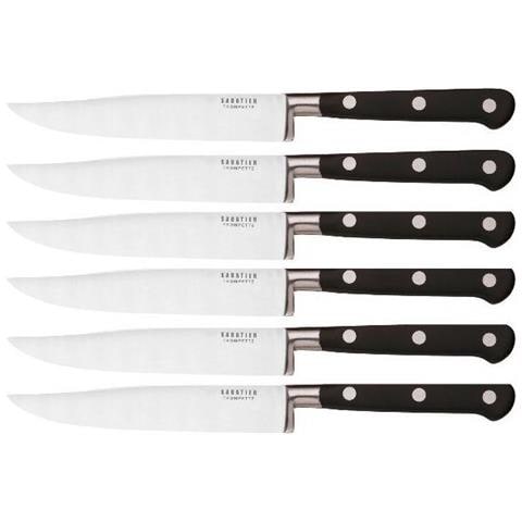 Set Di 6 Coltelli Da Bistecca Con Lame Nere Lisce - 658502-1 - Foto 1