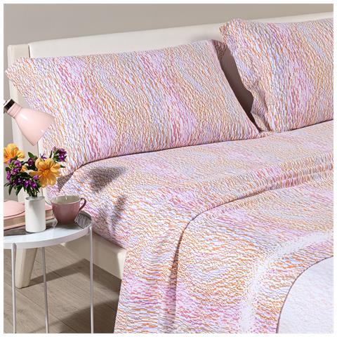 Completo Lenzuola Caleffi Zermat In Flanella Colore Viola Misura Singolo - Foto 2