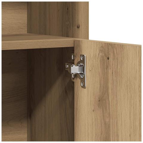 Armadietto Bagno Rovere Artigianale 332x25,5x190 cm Truciolato - Foto 9