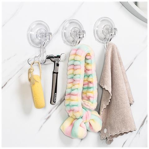 Set Di Ganci A Ventosa Doppi: Soluzione Di Fissaggio Senza Fori Per Bagno E Cucina - Foto 2