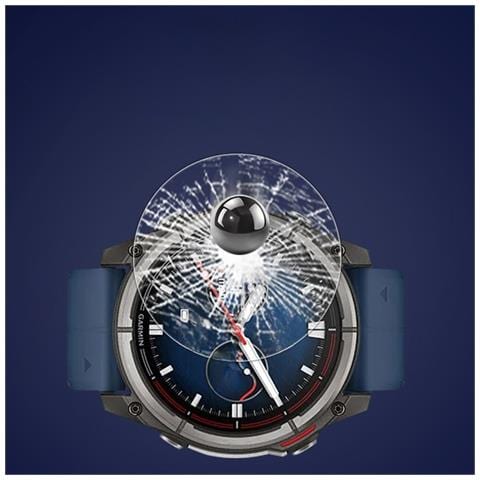 Protezione Schermo In Vetro Temperato Per Garmin Quatix 8 51mm, Anti-luce Blu, Alta Allumina, 2 Pezzi - Foto 5