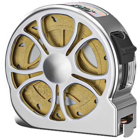 Mini Metro A Nastro Retrattile Cavo Da 2 M - Strumento Di Misurazione Portatile In Acciaio Inossidabile Gold - Foto 1